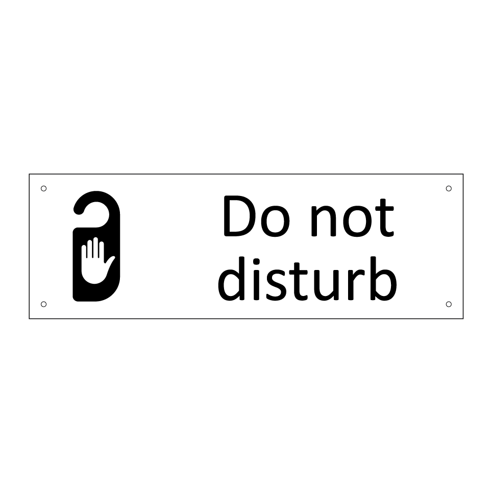 Do not disturb