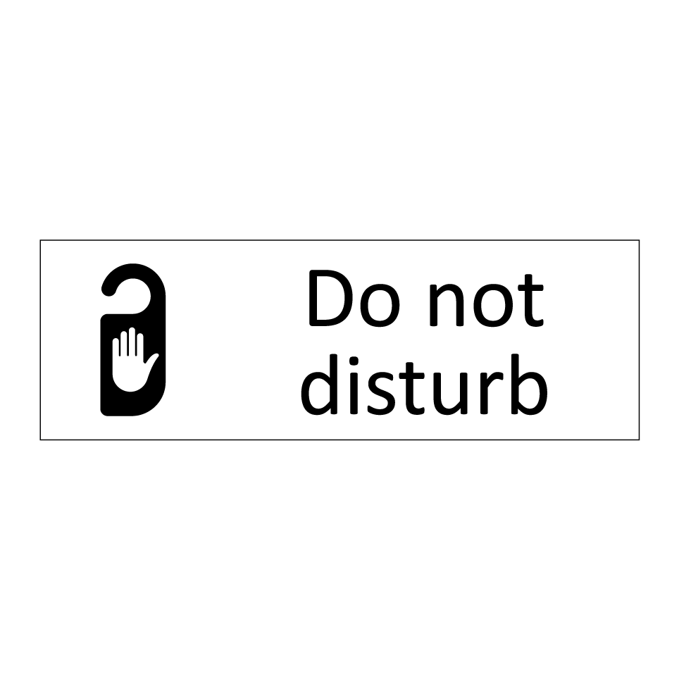 Do not disturb
