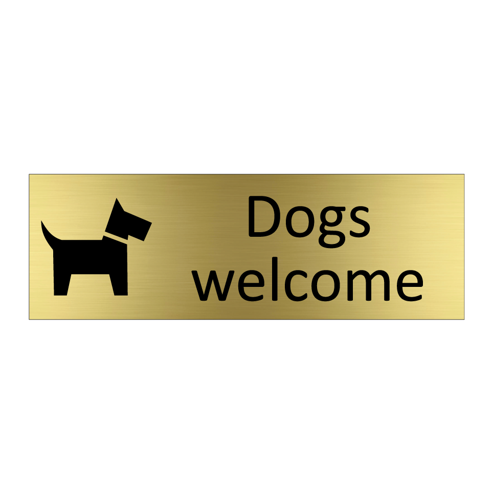 Dogs welcome