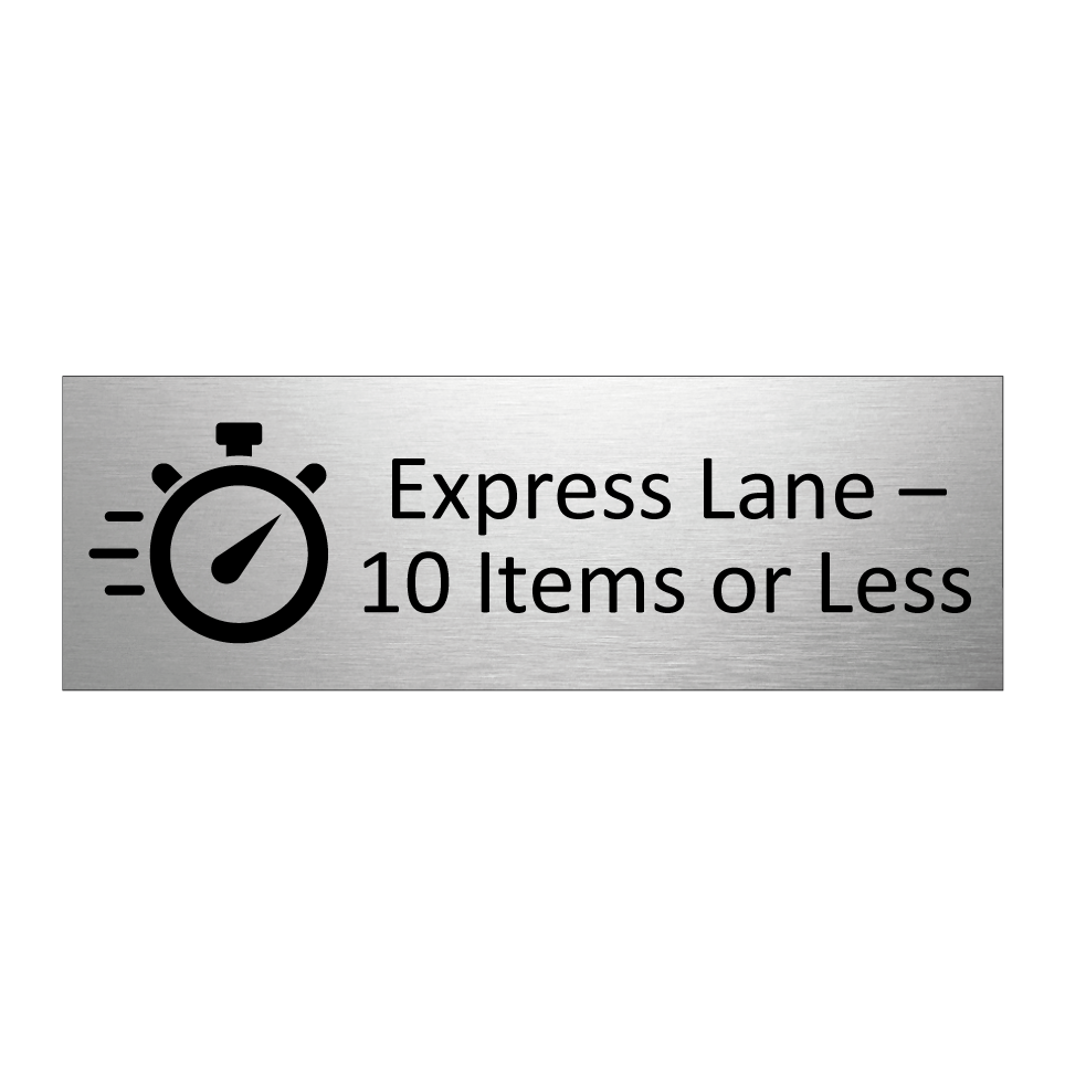 Express Lane – 10 Items or Less