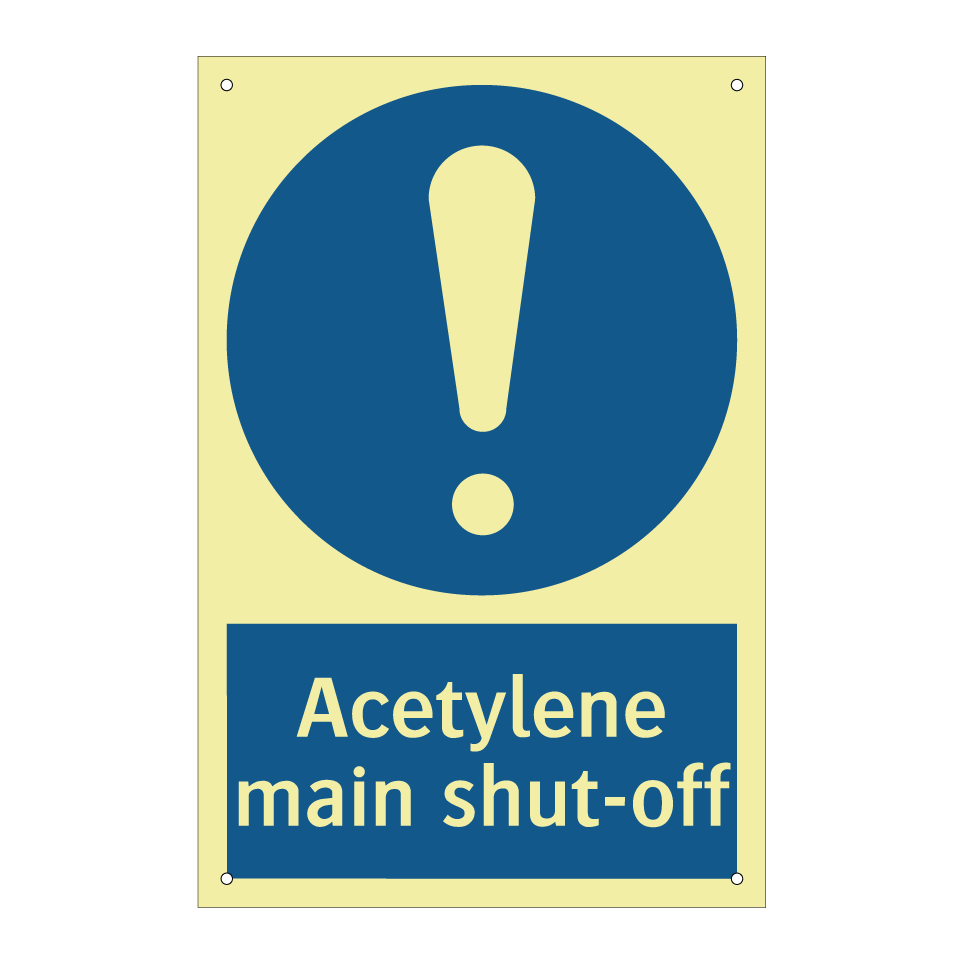 Acetylene main shut-off