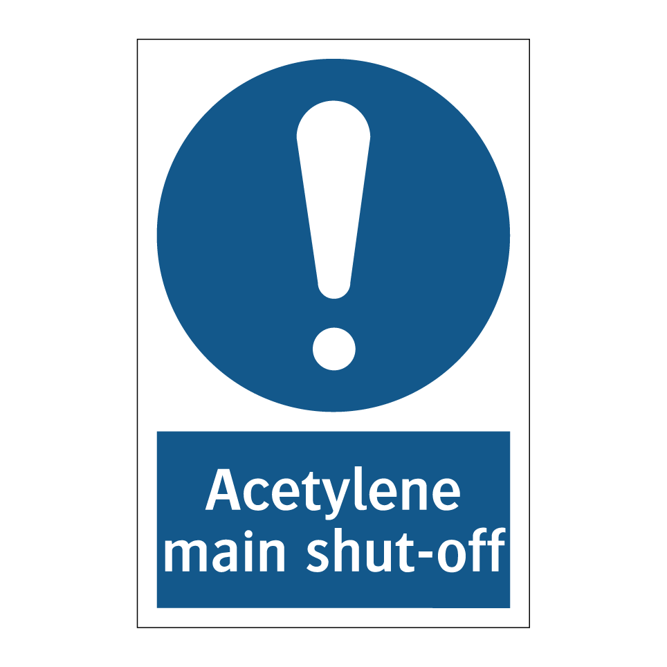 Acetylene main shut-off
