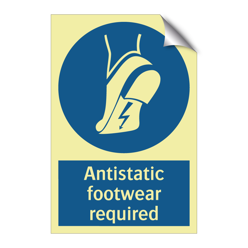 Antistatic footwear required