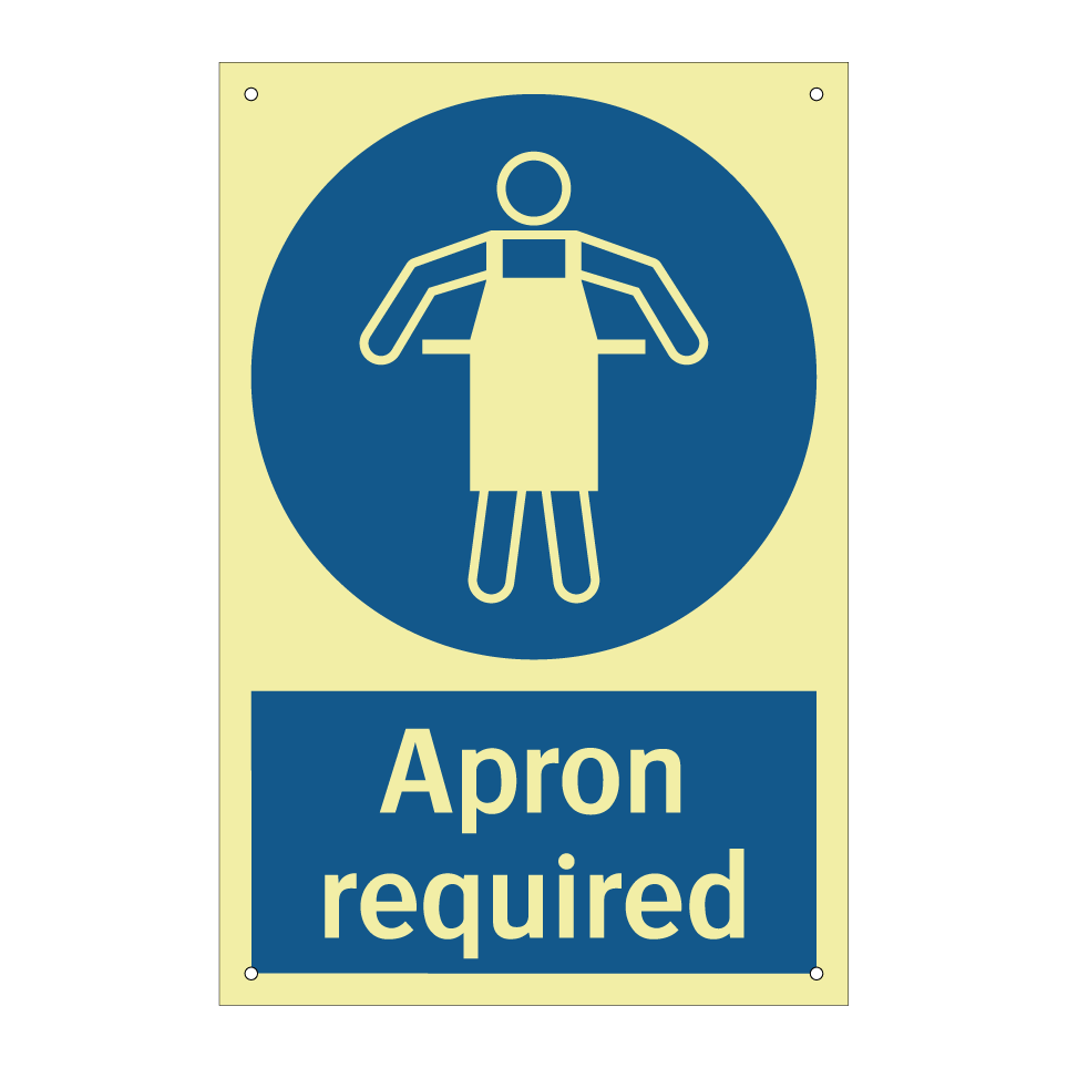 Apron required