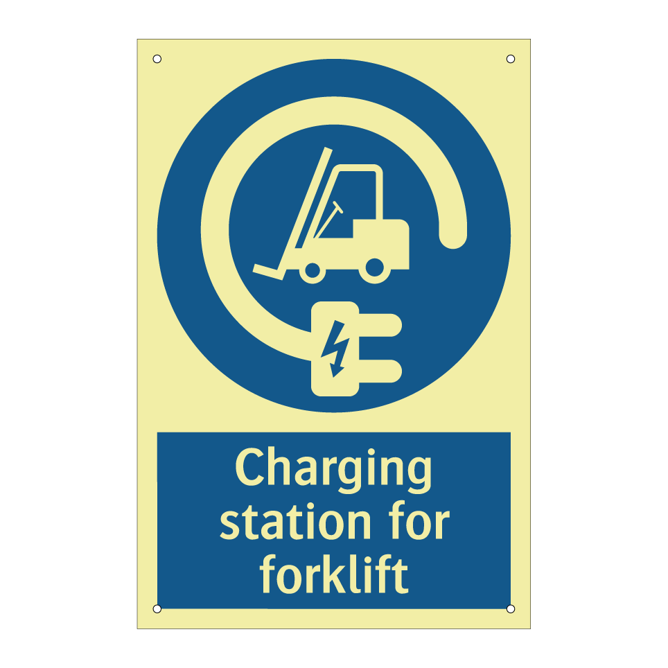 Charging station for forklift