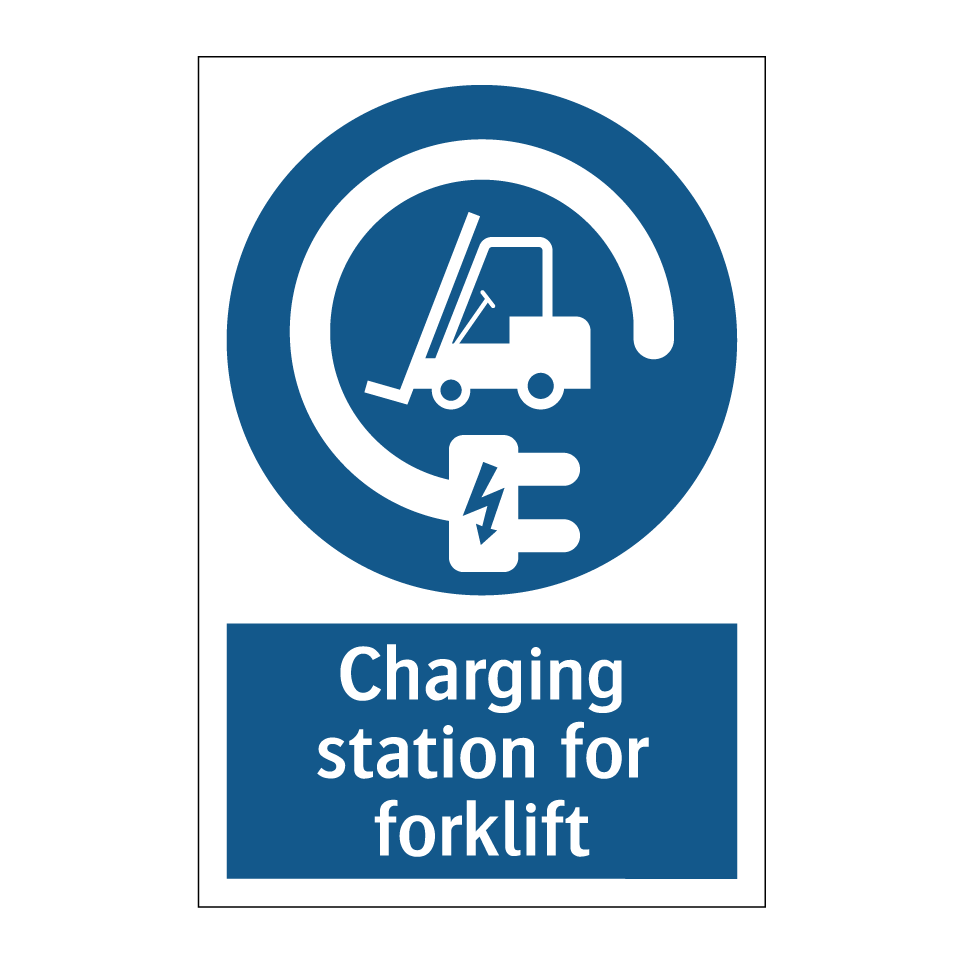 Charging station for forklift