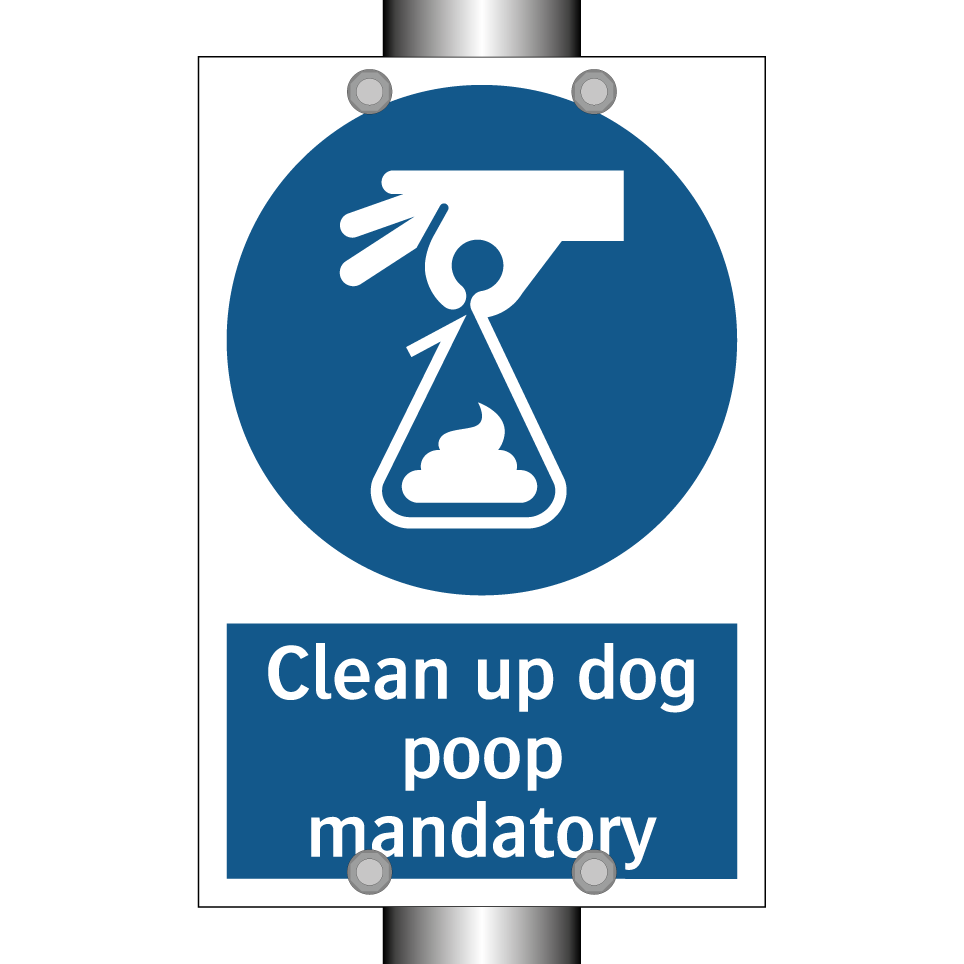 Clean up dog poop mandatory