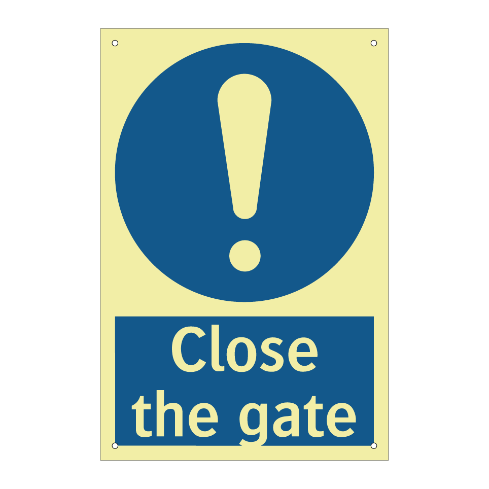 Close the gate