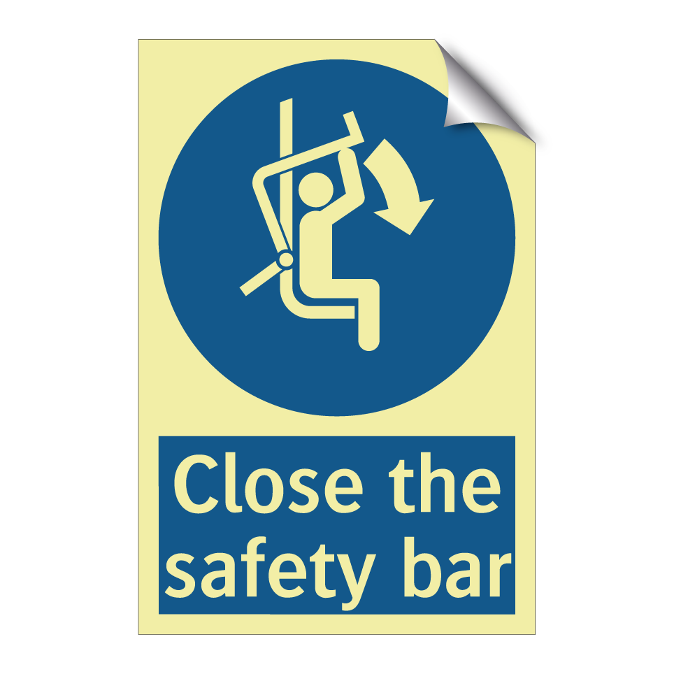 Close the safety bar