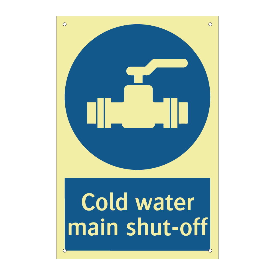 Cold water main shut-off