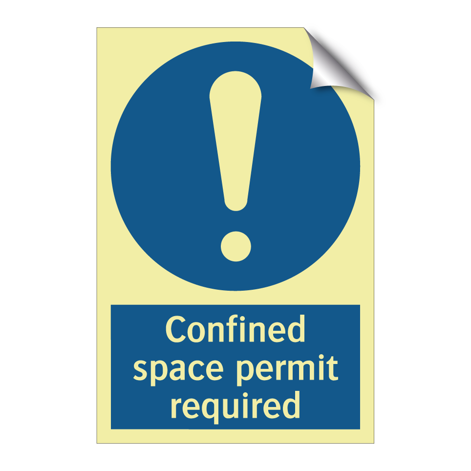Confined space permit required