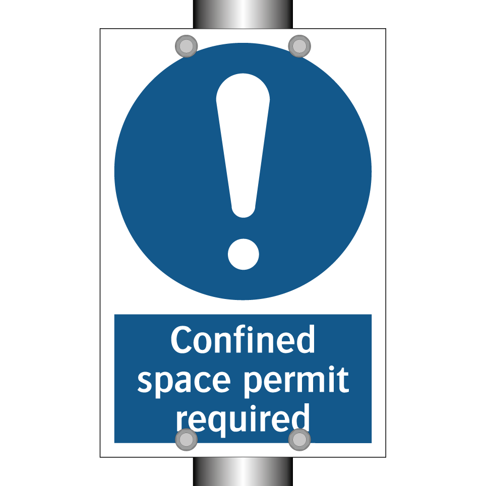 Confined space permit required