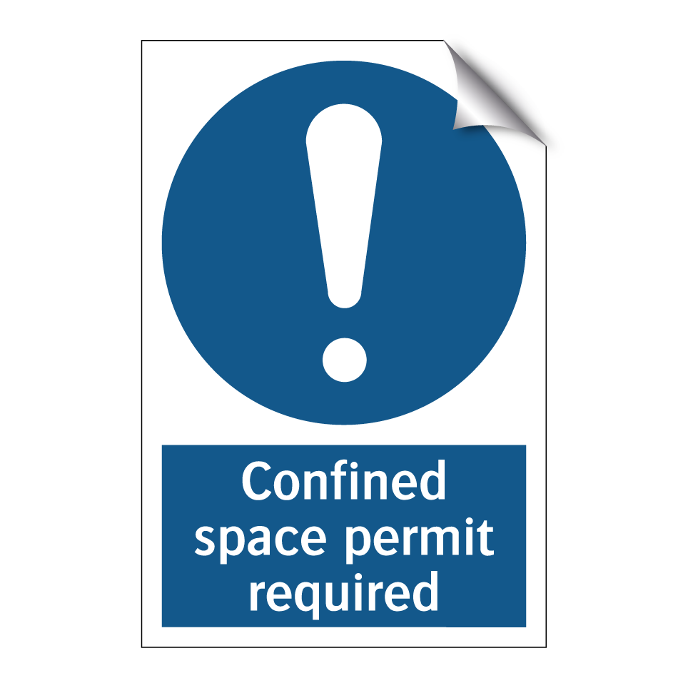 Confined space permit required