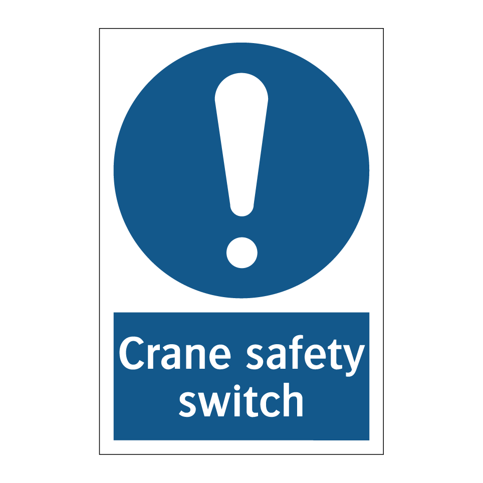 Crane safety switch