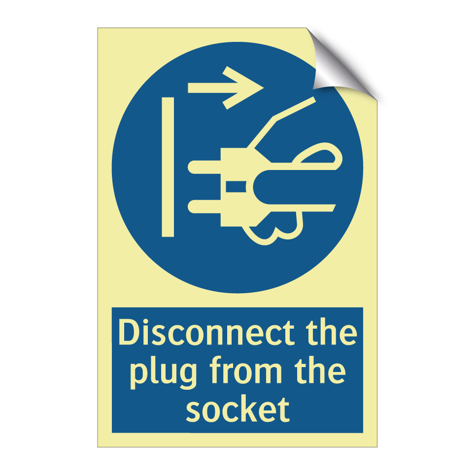 Disconnect the plug from the socket