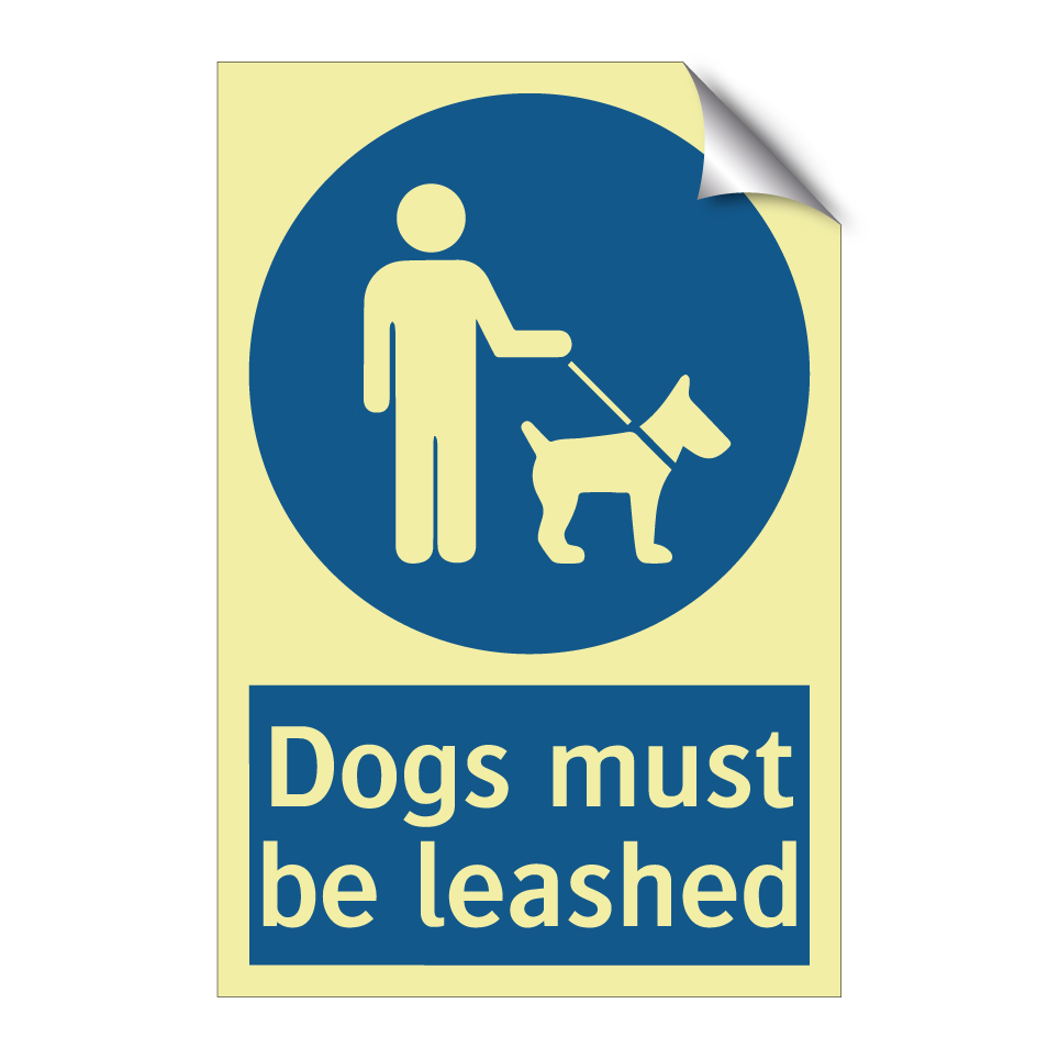 Dogs must be leashed