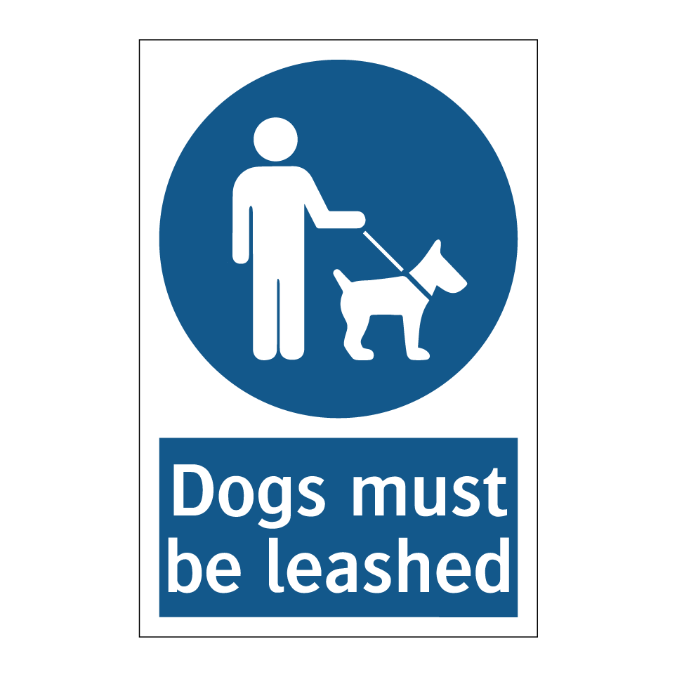 Dogs must be leashed