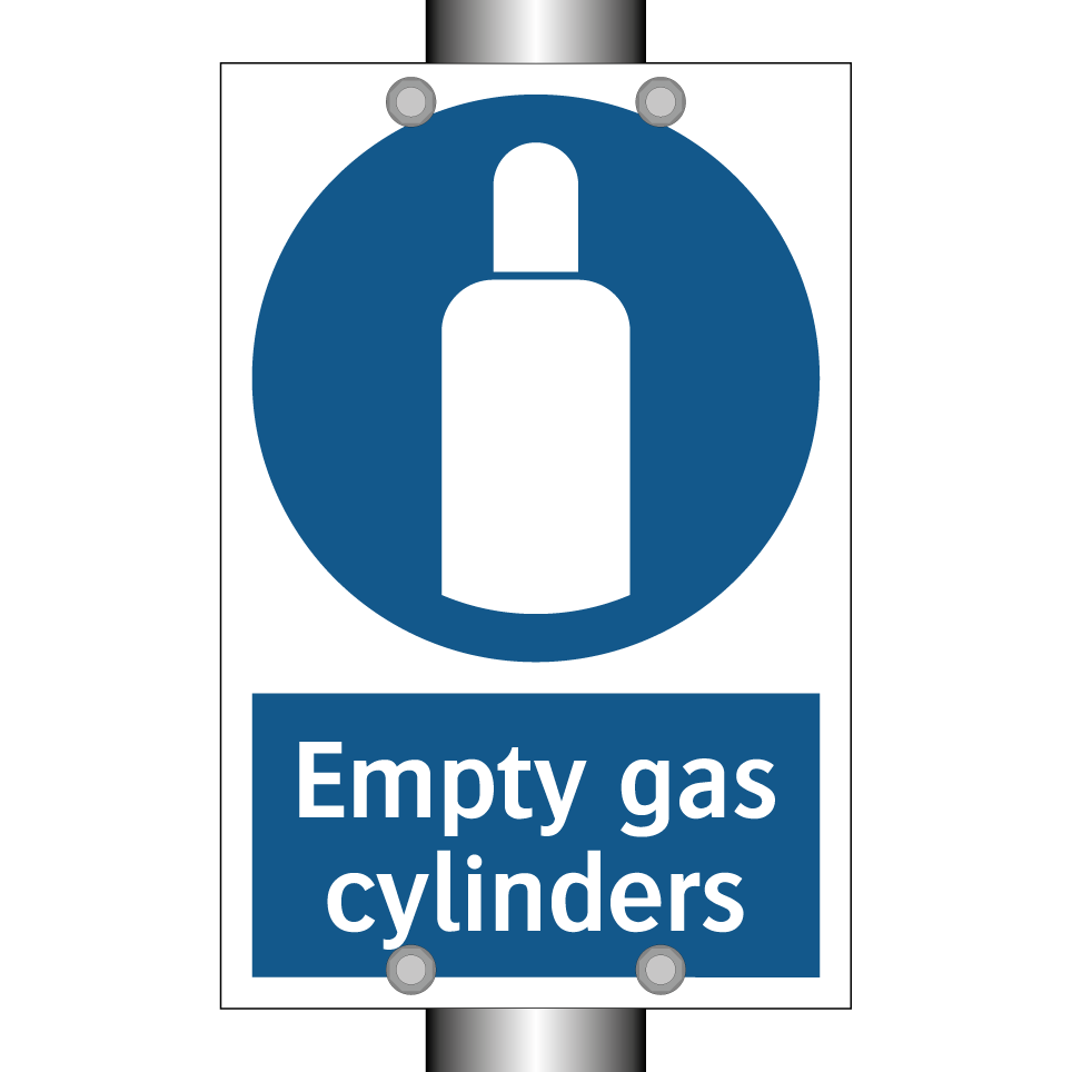 Empty gas cylinders