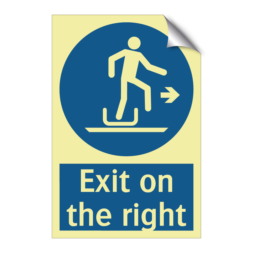 Exit on the right
