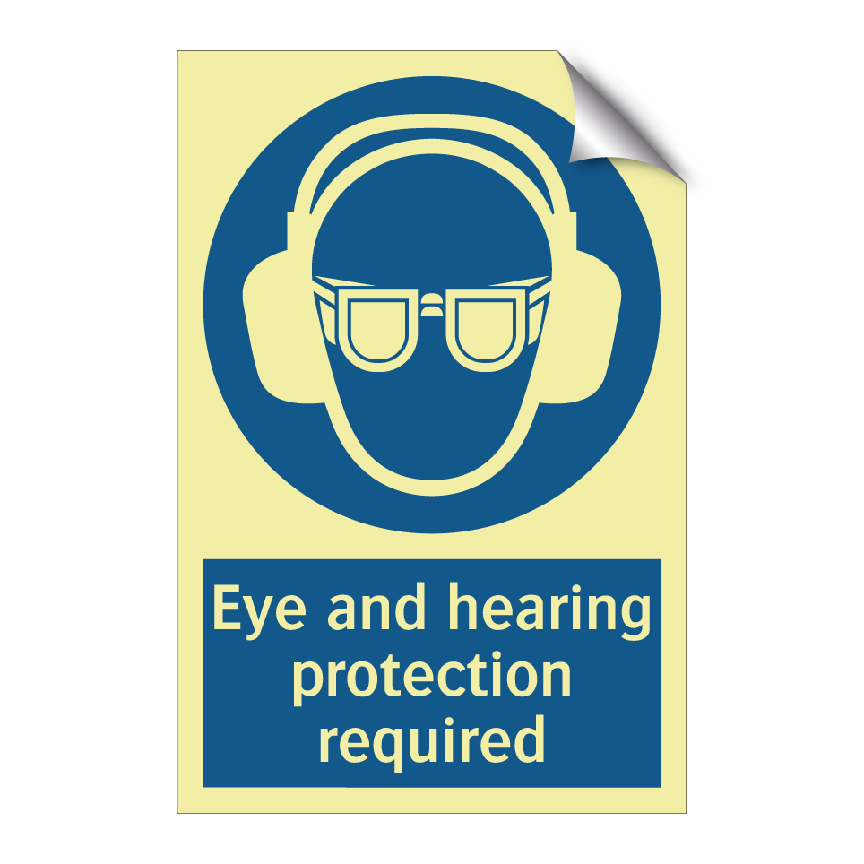 Eye and hearing protection required