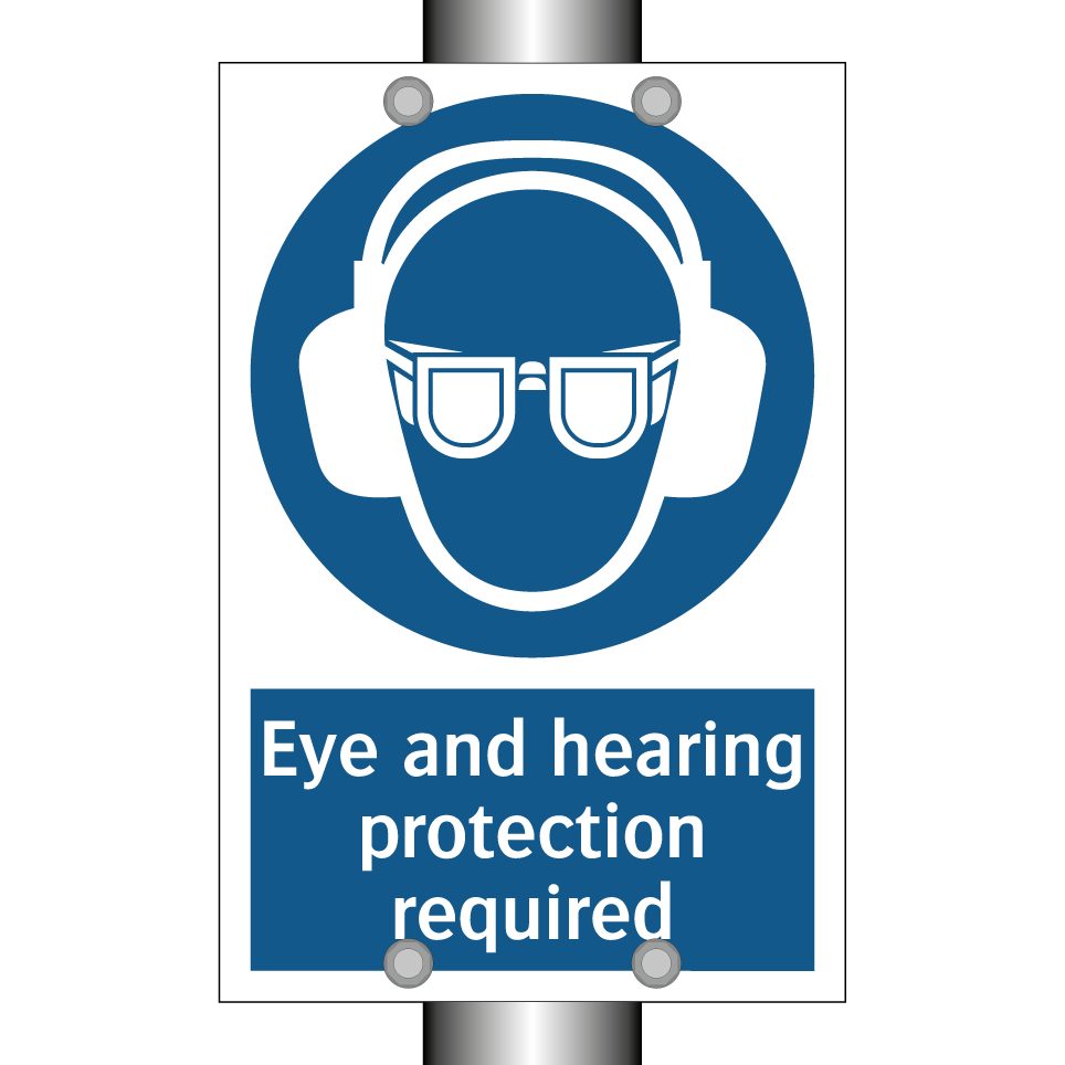 Eye and hearing protection required