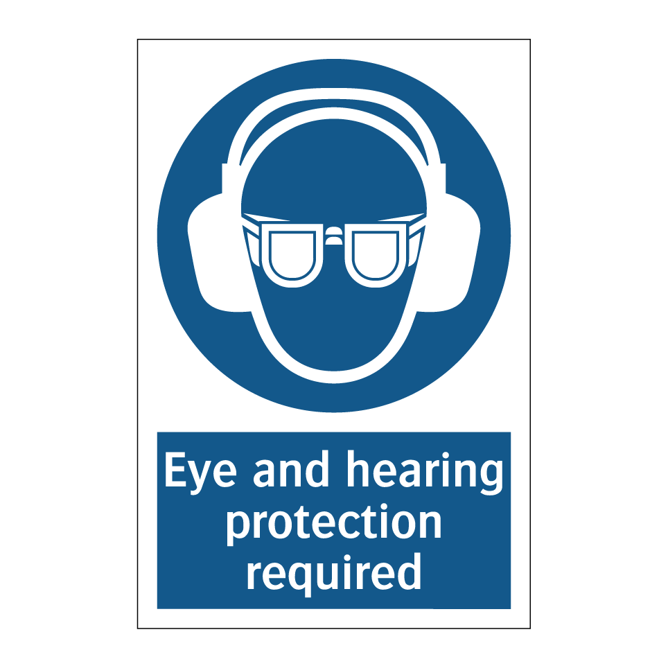 Eye and hearing protection required