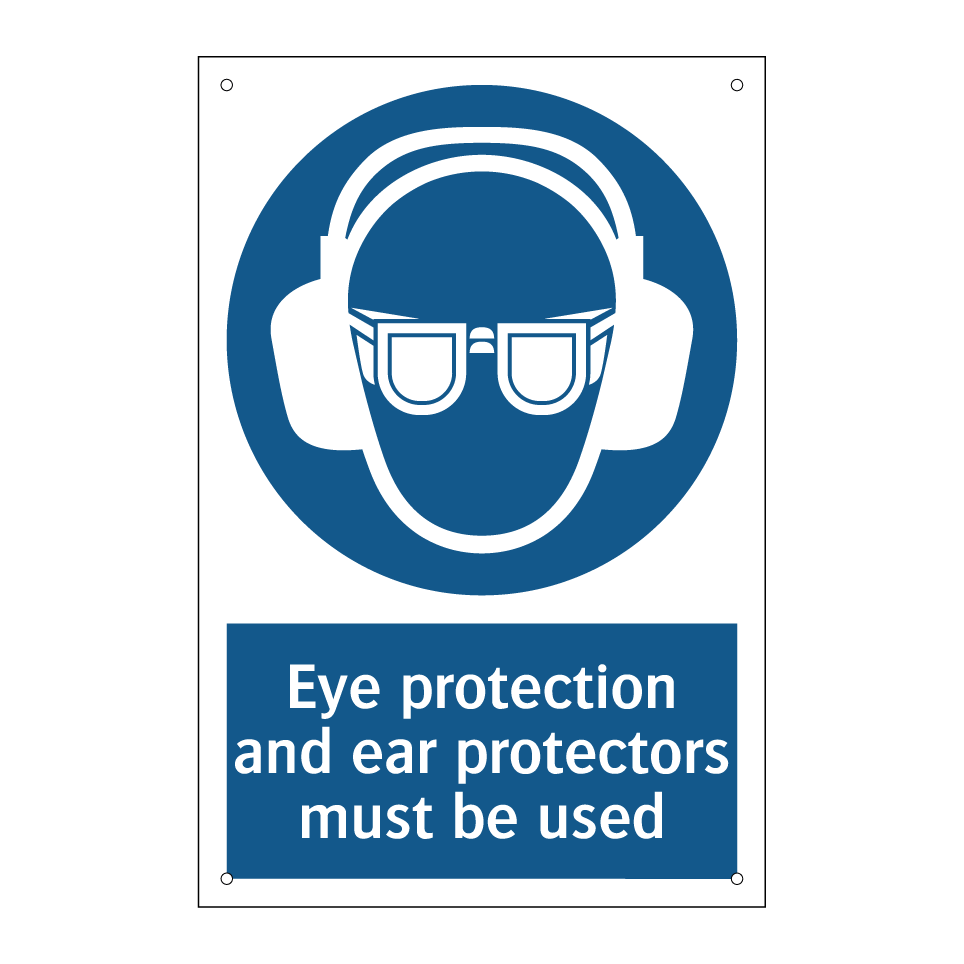 Eye protection and ear protectors must be used