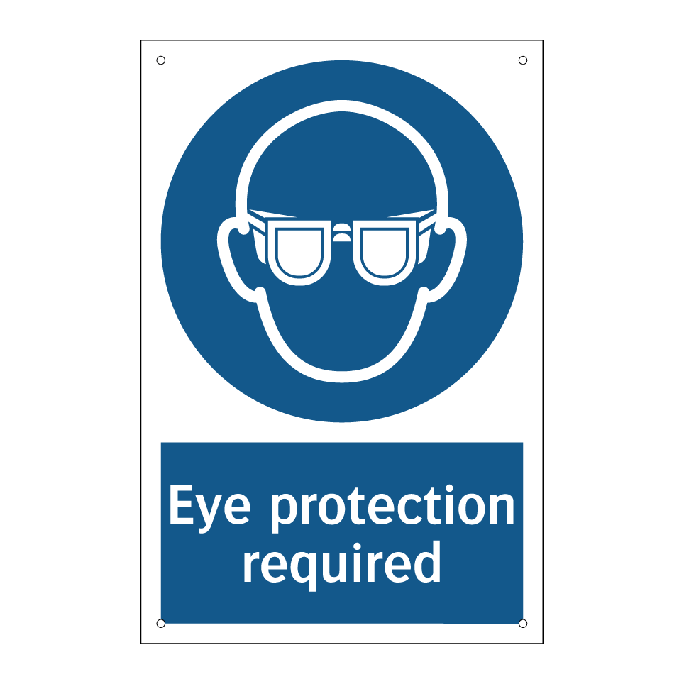 Eye protection required