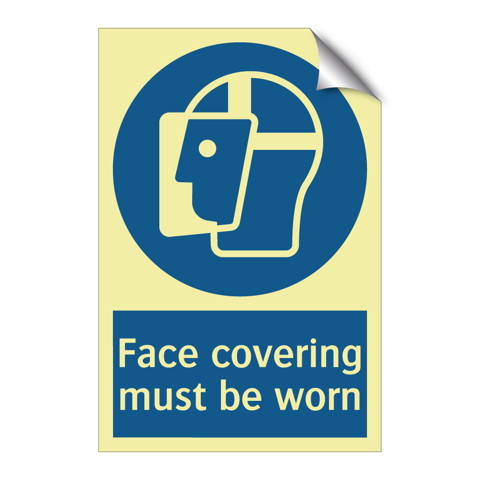 Face covering must be worn