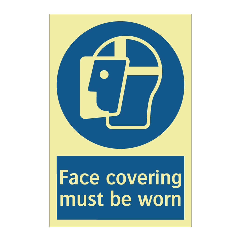 Face covering must be worn