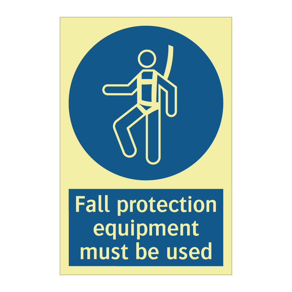 Fall protection equipment must be used