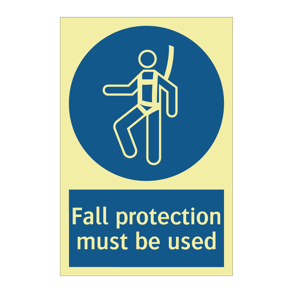Fall protection must be used