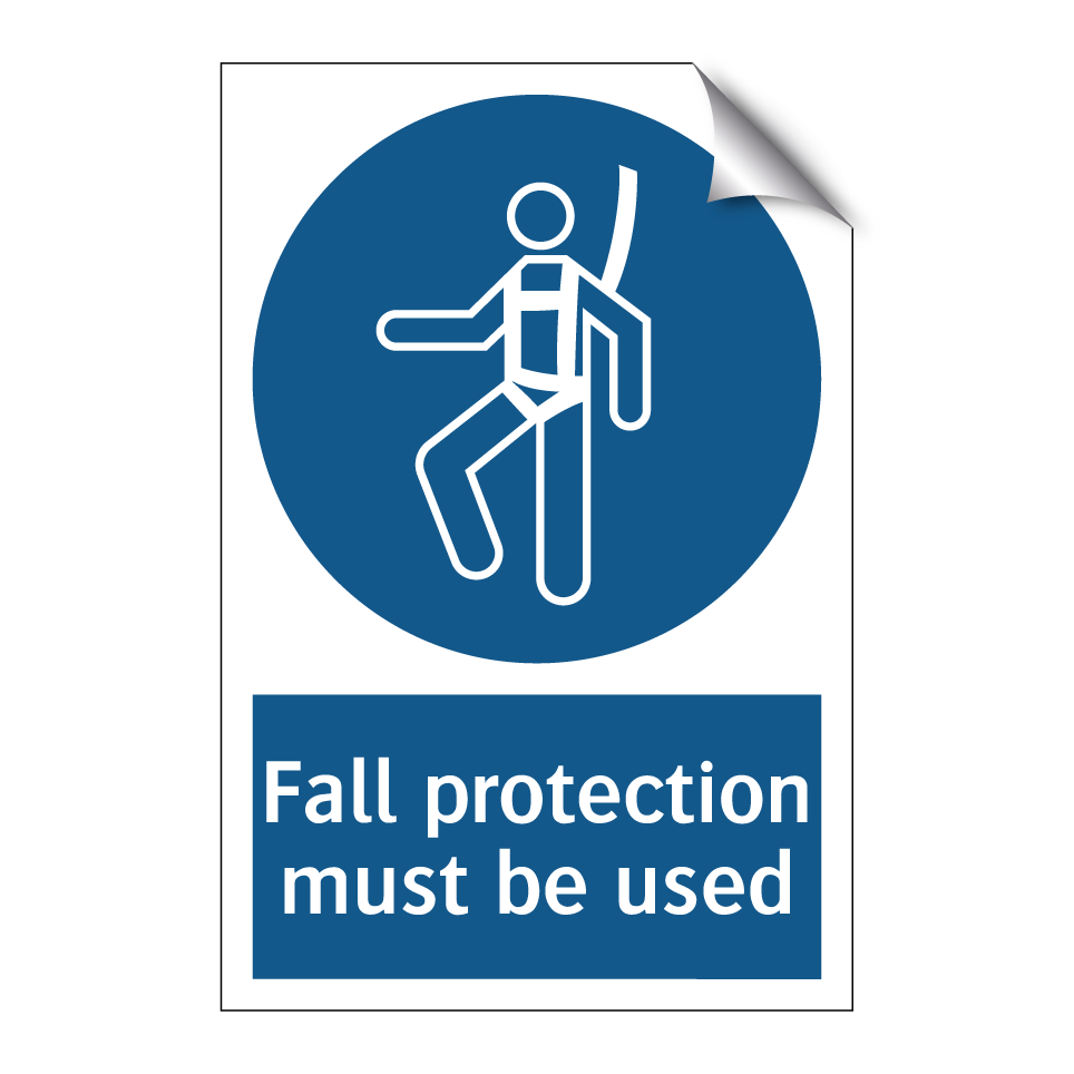 Fall protection must be used