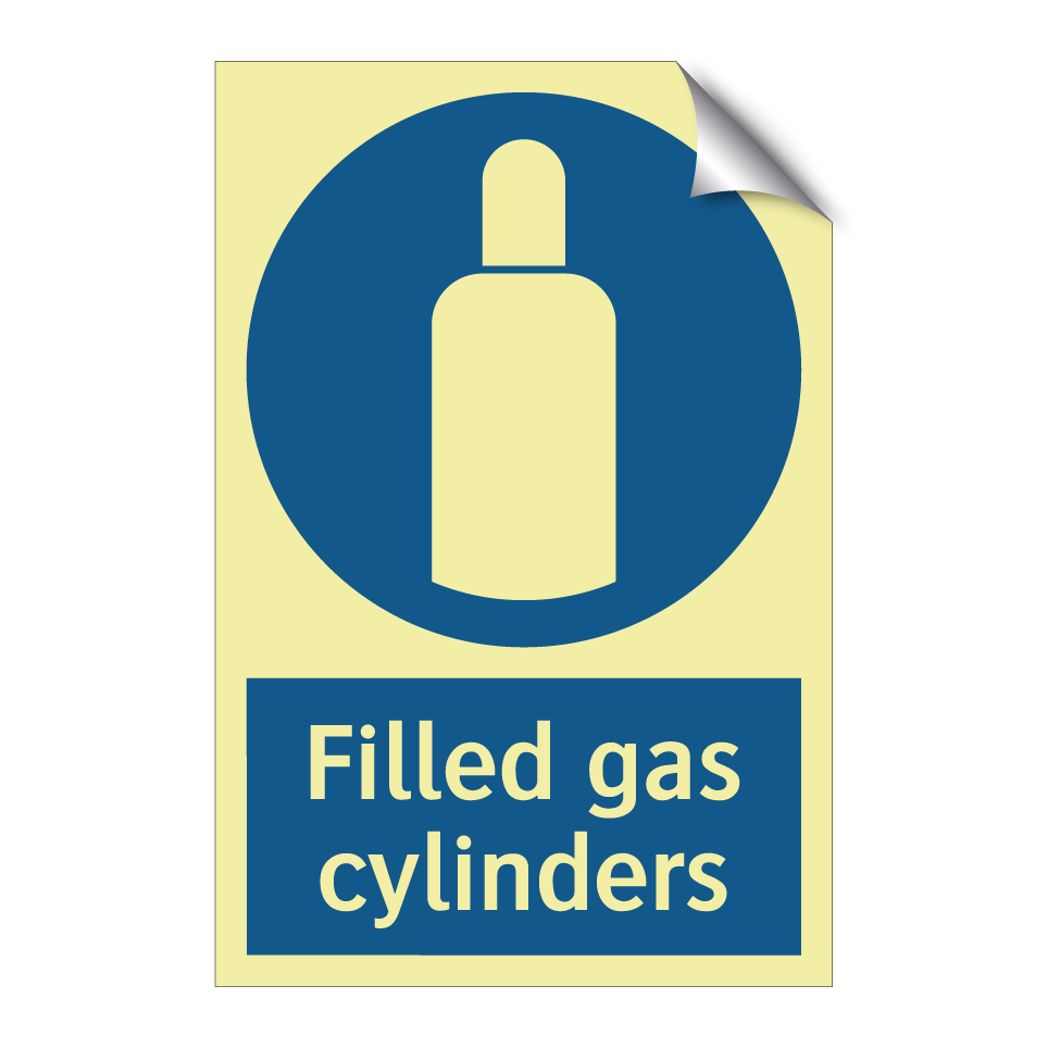 Filled gas cylinders