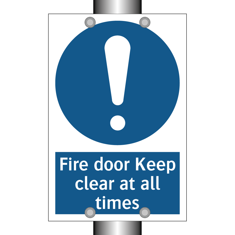Fire door Keep clear at all times