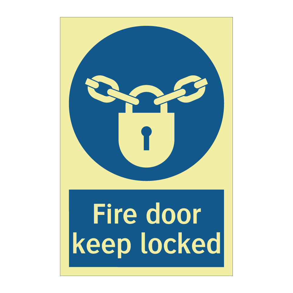 Fire door keep locked