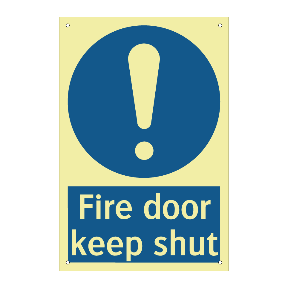 Fire door keep shut
