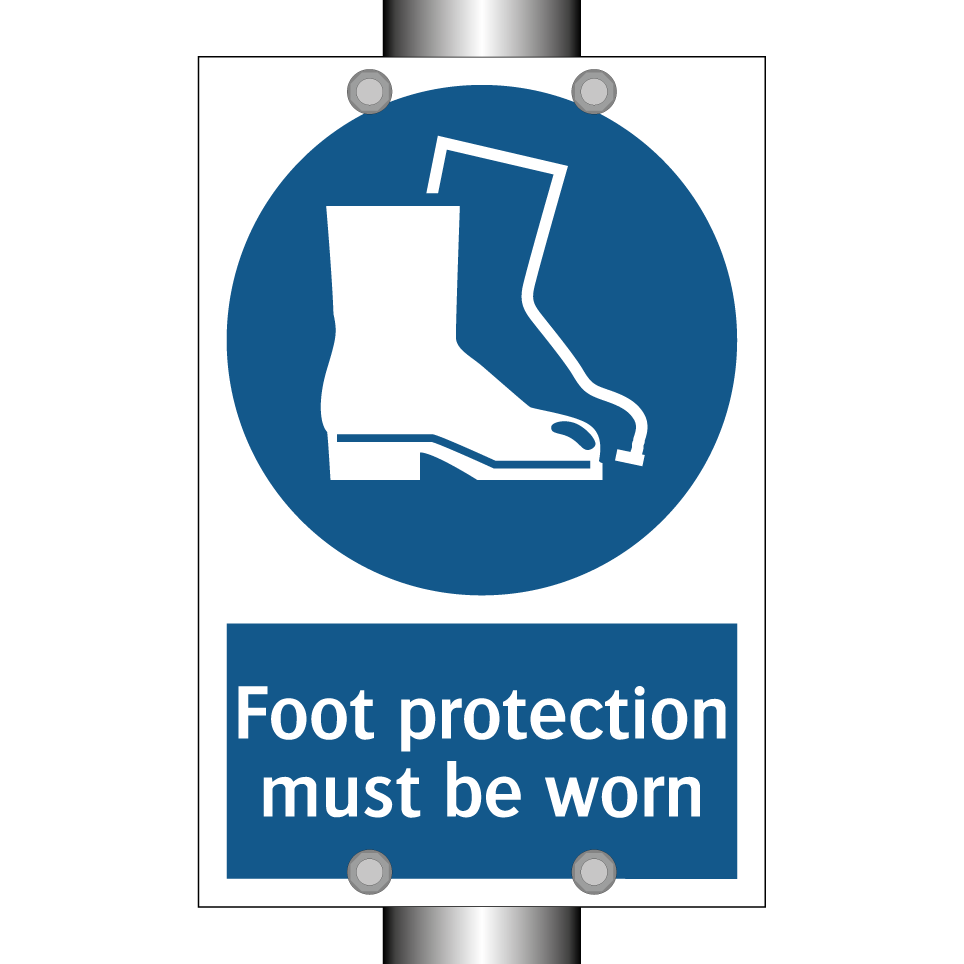 Foot protection must be worn