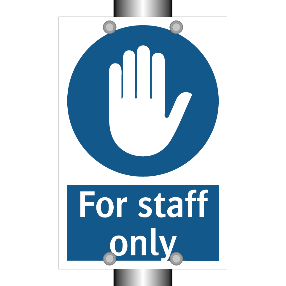 For staff only