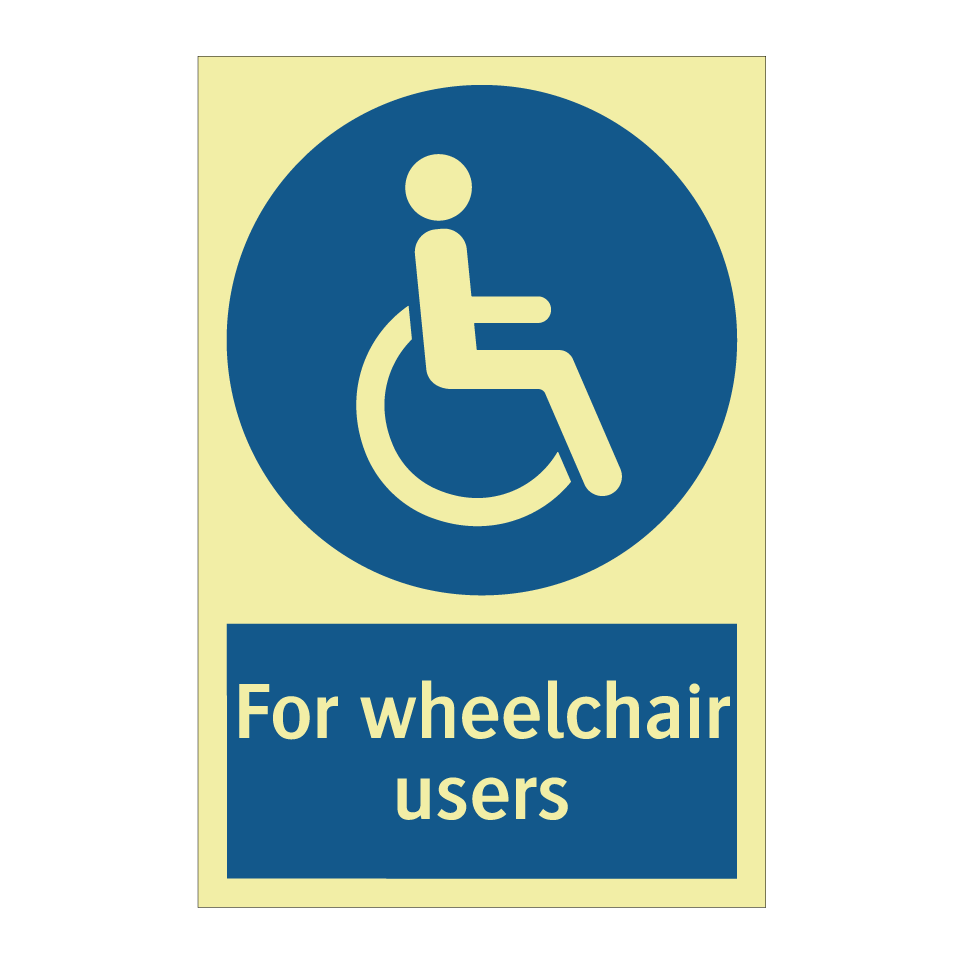 For wheelchair users