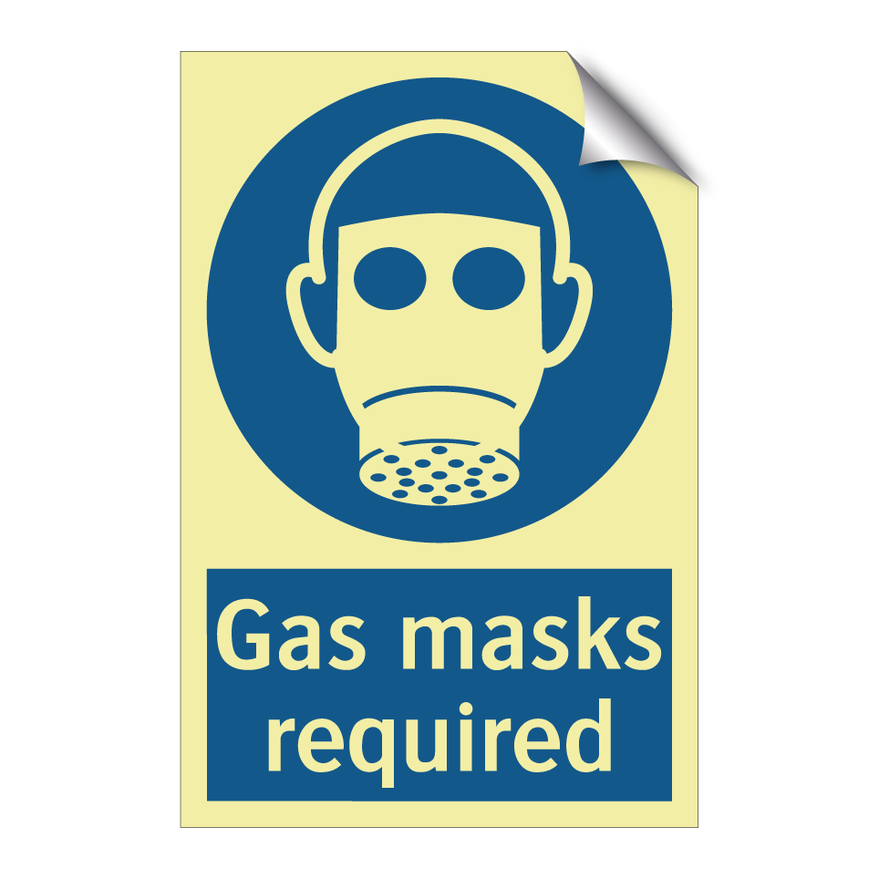 Gas masks required