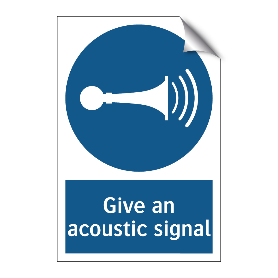 Give an acoustic signal