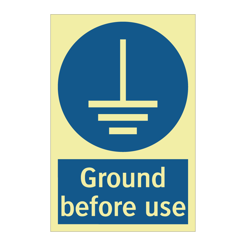 Ground before use