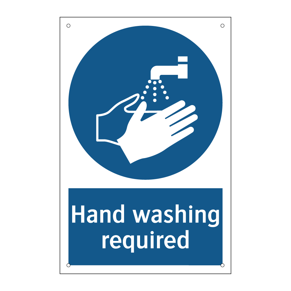 Hand washing required
