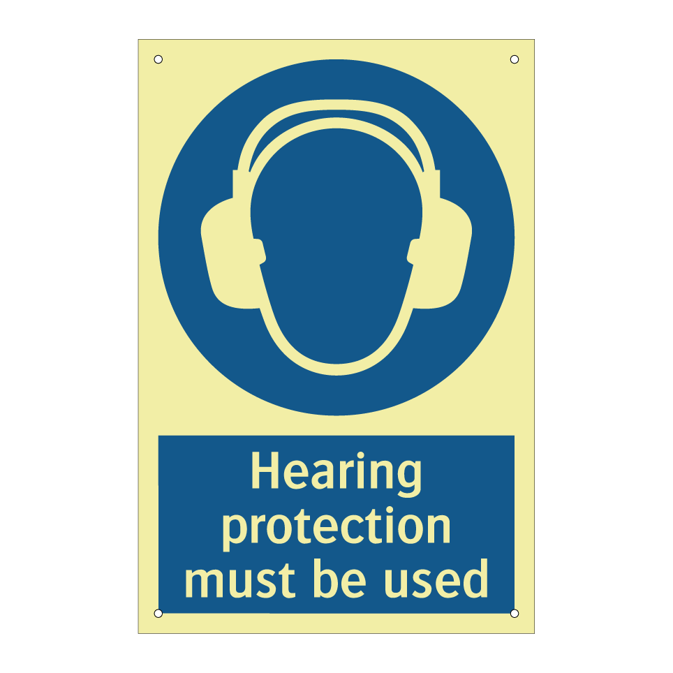 Hearing protection must be used