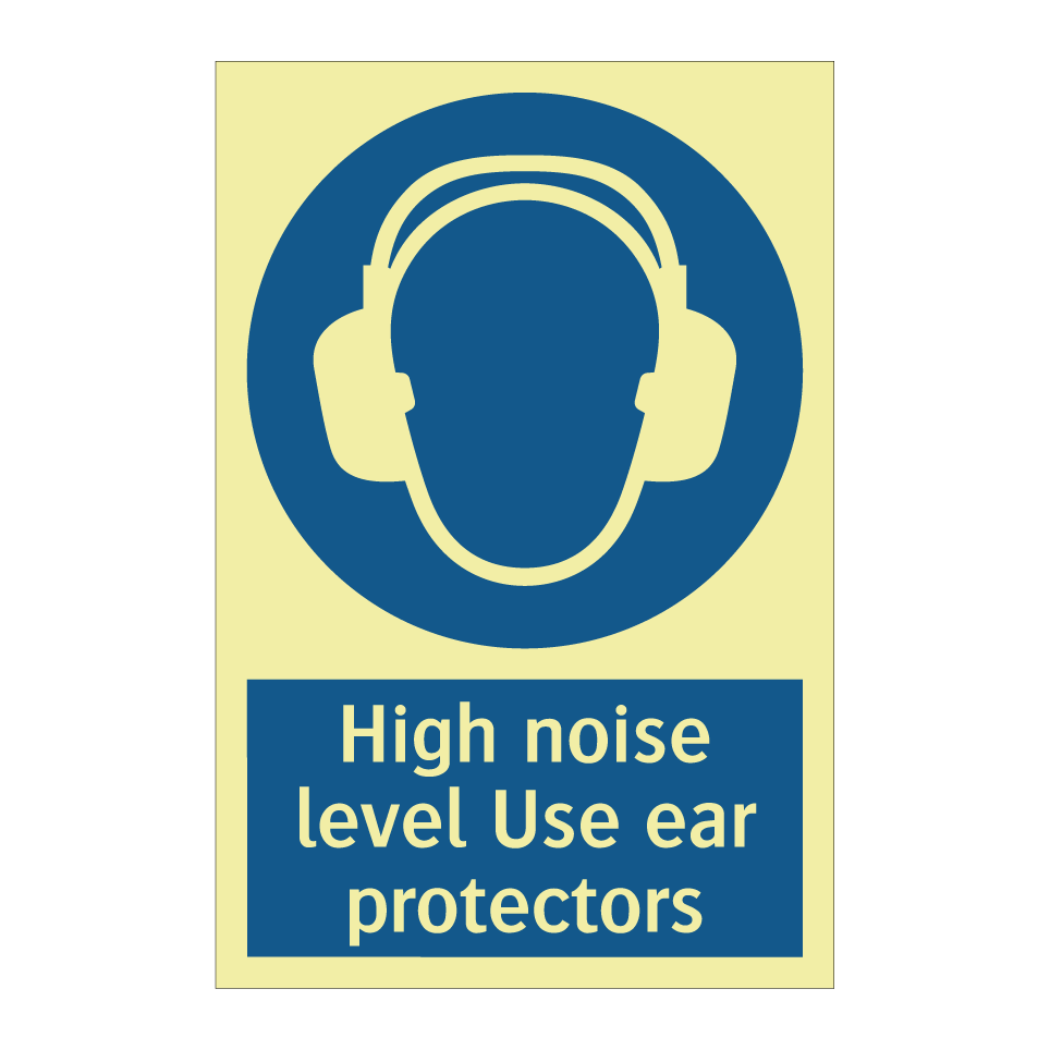 High noise level Use ear protectors