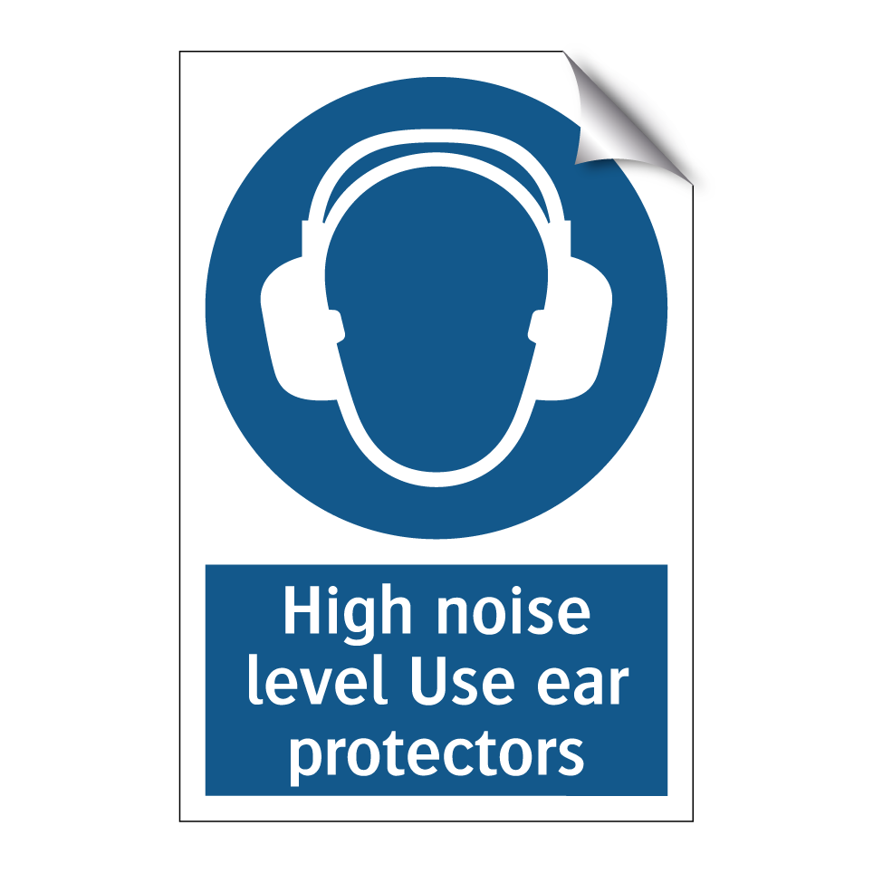 High noise level Use ear protectors