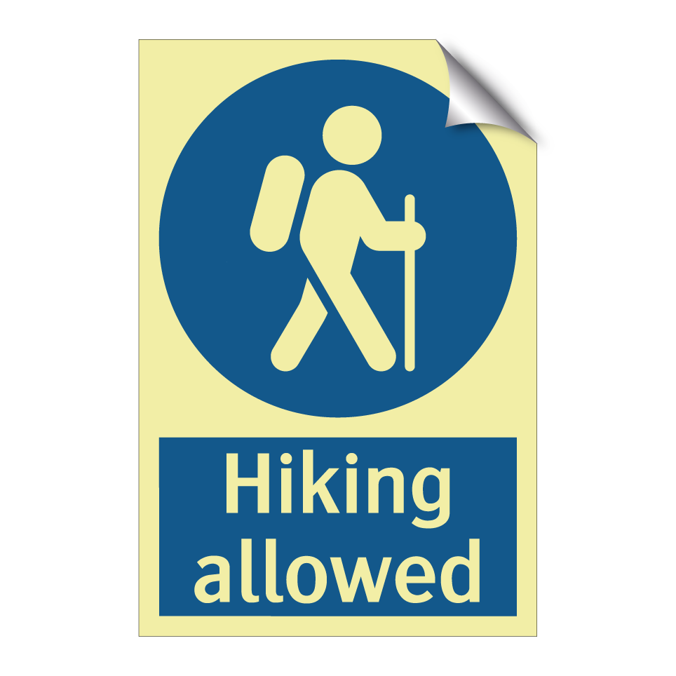 Hiking allowed