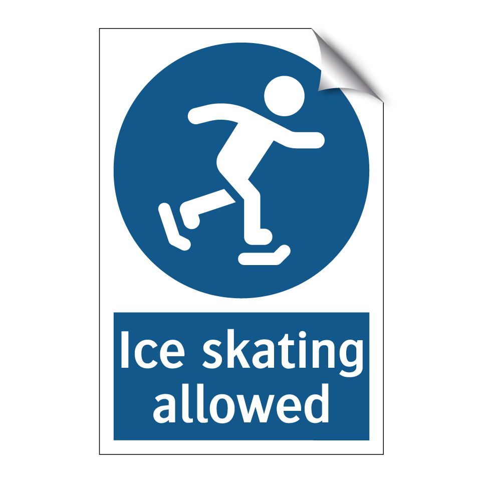 Ice skating allowed