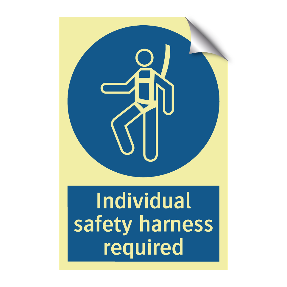 Individual safety harness required